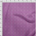 thumbnail image 4 of oneOone Rayon Purple Fabric Asian Block Craft Projects Decor Fabric Printed By The Yard 56 Inch Wide, 4 of 4