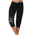 thumbnail image 1 of Économies des Fêtes! Pantalon de Randonnée Georges Joggers Femme Mode Cordon Poches Taille Élastique Capris à Imprimé, 1 of 5