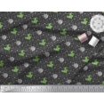 thumbnail image 3 of Soimoi Moss Georgette Fabric Geometric Shapes,Crocodile & Rhinoceros Kids Print Fabric by The Yard 42 Inch Wide, 3 of 3