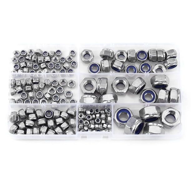 Kit De 75 Inserts Nylon Et écrous Bride M5 M6 M8 M10 - Bolt World - Grade A4