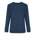thumbnail image 4 of FAIWAD Womens Spring Tunics Tops Long Sleeve Round Neck Loose Casual Pullover Tops Basic Solid Color Tops, 4 of 6
