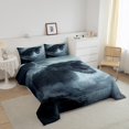 thumbnail image 3 of YST Ensemble de Couette Grand Lit Pterosaur, Ensembles de Literie Doux Imprimés Dragon Rugissant pour Lit, Ensembles de Couette de Literie 3D Roche Faune Tonnerre Enfants Adultes, Insert de Couette en Microfibre Gothique Gris Blanc, 3 of 6
