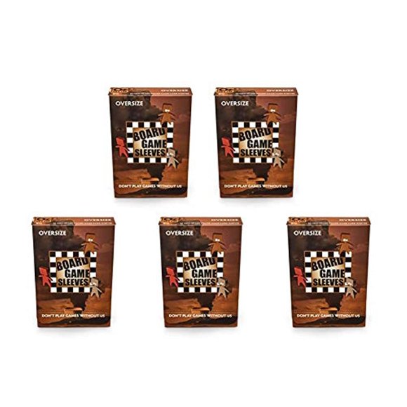 5 Packs Arcane Tinmen Non-Glare Board Game Sleeves 50 ct Oversize Size Card Sleeves Value Bundle!