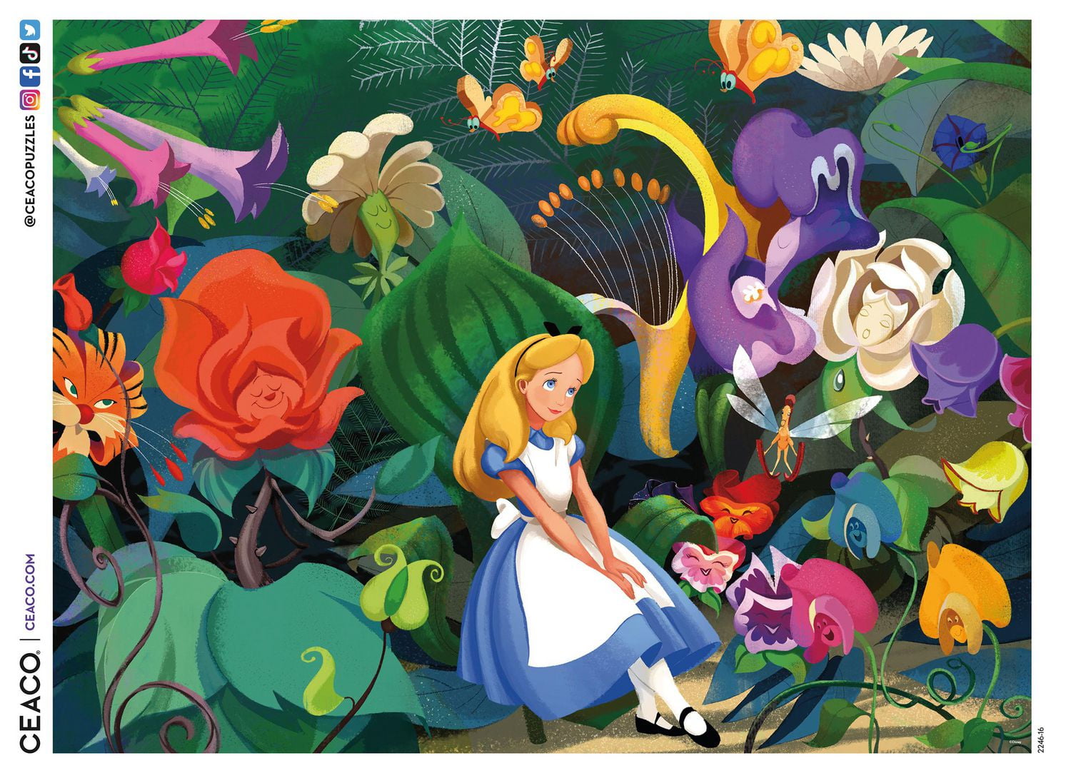 DISNEY 300 PIÈCES SURDIMENSIONNÉES - ALICE AU LAN DES MERVEILLES - PUZZLE 300 PIÈCES