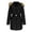 Black, variant on EGNMCR Womens Long Puffer Coat, Long Sleeve Padded Winter Down Coats, Hooded Parka Jacket Women's Winter Casual Loose Fashion Color Pocket Zippered Tops Reversible Long Cotton Coat Women Coat