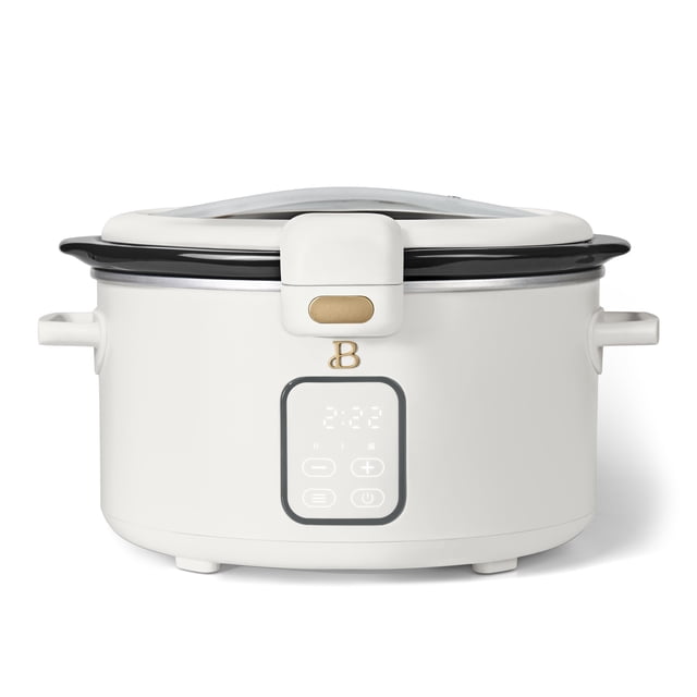 Beautiful By Drew Barrymore 4 Qt Digital Slow Cooker with Hinged Locking Lid