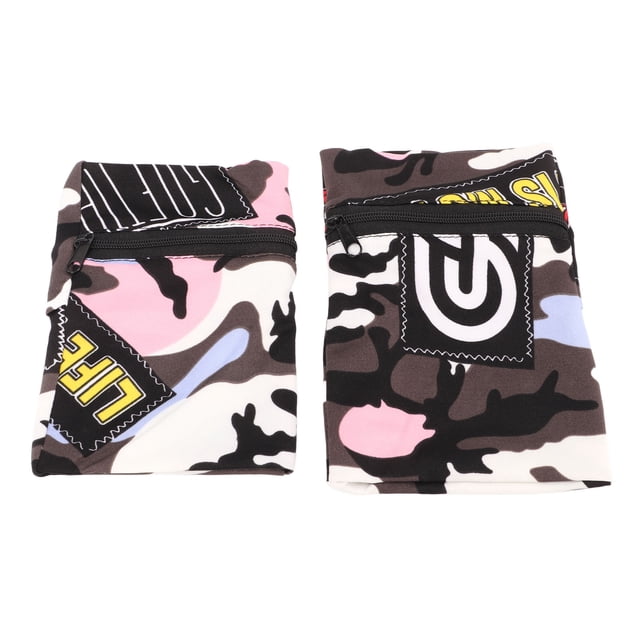 Phone Armband Sleeves, 2 Pcs Elastic Polyester Lightweight Breathable Phone Holder For Running Brown,Black White,Light Gray