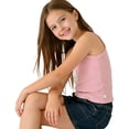 thumbnail image 3 of EGNMCR Camisoles à Col Rond pour Enfants Mignon Imprimé Tridimensionnel Fines Bretelles T-shirt à Col Rond Haut pour Enfants Enfants Haut en polyester, 3 of 4