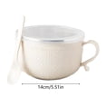 thumbnail image 2 of Insulated Stainless Steel Mug With Lid And Plate Large Capacity Soup Cup For Hot Beverages Stews Coffee Ideal Food Storage, 2 of 5