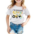 thumbnail image 4 of PMVFHDE T-Shirt Graphique à Manches Courtes Imprimé Lapin de Pâques pour Enfants, Col Rond, Décontracté, pour Garçons et Filles, Printemps Été, Blanc, 12-13 Ans, 4 of 4