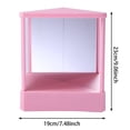 thumbnail image 2 of Liyamei Non Reversing Mi Rrors Glass Viewing Angle Selfs Hair Cutting Mi Rrors Precision True I Ma G E S Real Re Flection Slim Design For Makeup Vanity & Beauty, 2 of 4