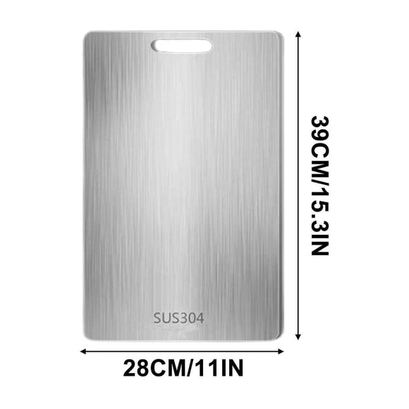 Cutting Boards for Kitchen, Food Grade 304 Stainless Steel Chopping Board for Meat Fruit and Vegetables