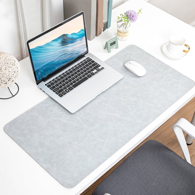 Cagogo Large Mouse Pad, Non Slip PU Leather Desk Mat for Gaming Work, Extra Large 40x80 cm Extended Mousepad, Waterproof Office Desk Mat for Computer Laptop Home Office Study