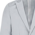 thumbnail image 4 of TIMIFIS Complets Gris pour Hommes 2 Pcs Coupe Ajustée Décontracté un Bouton Complets Unis pour Hommes Affaires Mariage Fête Ensemble Veste Blazer et Pantalon SetFall, 4 of 5