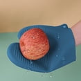 thumbnail image 4 of Thermal Insulation Silica Gel Gloves Kitchen Microwave Barbecue High Temperature Work Insulation Solid Color Gloves, 4 of 9