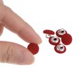 thumbnail image 4 of Unique Bargains 10pcs 16L Fabric Cloth Covered Button 10mm Round Metal Shank Sewing Buttons for Suits Dress Blouses, Red, 4 of 5