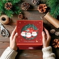 thumbnail image 4 of TopLLC Christmas Gift Boxes with Lids, 5x5x5 Inch Small Square Christmas Themed Pattern Gifts Boxes with Matching Handheld Bag, Reusable Xmas Gift Wrap Boxes for Presents Party Wedding Holiday, 4 of 8