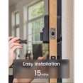 thumbnail image 2 of DESLOC B200 Fingerprint Smart Door Lock, Keyless Entry Door Lock, App Control, Works with Alexa, Front Door Smart Deadbolt Lock, Auto Lock, Touchscreen Keypad, Emergency Power, 2 of 9