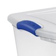 thumbnail image 2 of Sterilite 62 Liter Stadium Blue Latch Box, 62 Liter, 2 of 4