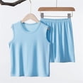 thumbnail image 2 of Girl's 2 Piece Tracksuit Sets Workout Crop Tank Top and Short Sets, 2 of 3
