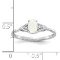 thumbnail image 2 of Bague en Or Blanc 14K avec Diamant Opale, 2 of 2