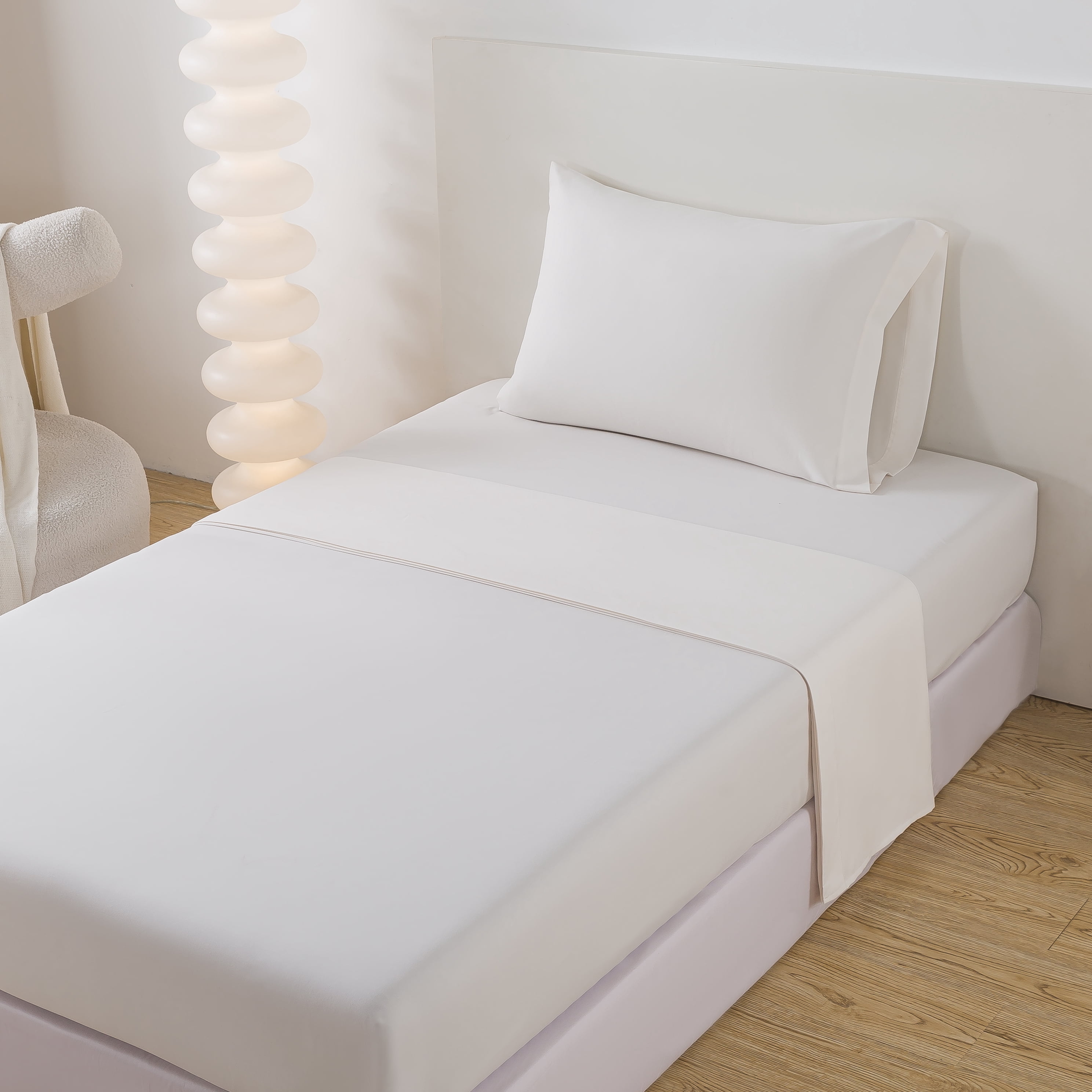 Mainstays – Ensemble de literie tout-en-un réversible avec couette et draps, 5 pièces, format simple très grand (Twin XL), rose blush