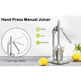 thumbnail image 4 of Birdeem Presse-Agrumes Manuel, Presse-Fruits en Acier Inoxydable Presse-Agrumes avec Base Stable, Extraction de Jus Efficace pour Citrons Oranges Pommes Raisins, Facile à Nettoyer, Outil de Cuisine Résistant à la Rouille, 4 of 9