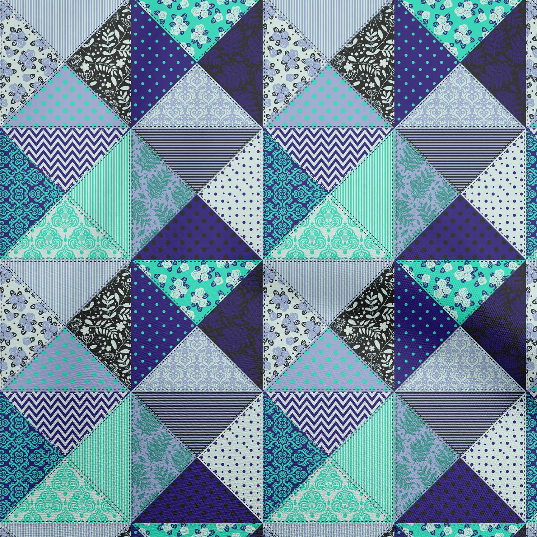 oneOone Cotton Poplin Light Blue Fabric Quilt Patchwork Sewing Material Print Fabric By The Yard 42 Inch Wide