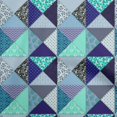 thumbnail image 1 of oneOone Cotton Silk Light Blue Fabric Quilt Patchwork Craft Projects Decor Fabric Printed By The Yard 42 Inch Wide, 1 of 5