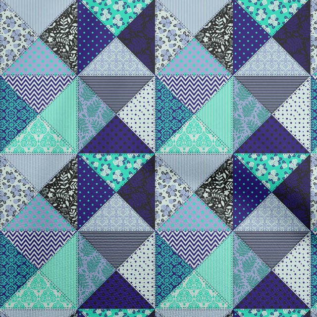 oneOone Cotton Silk Light Blue Fabric Quilt Patchwork Craft Projects Decor Fabric Printed By The Yard 42 Inch Wide