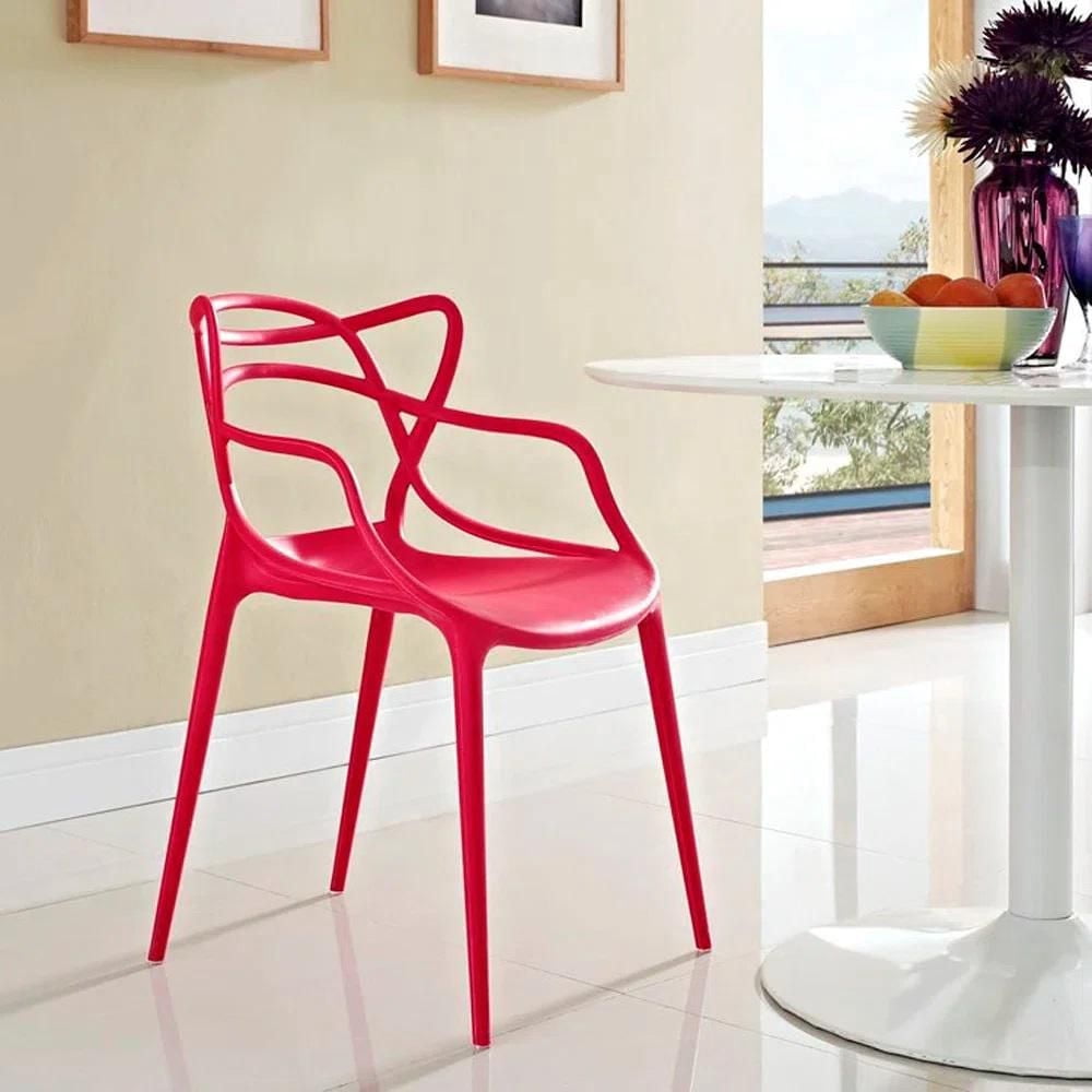 Heavenly Collection Fauteuil en Plastique Rouge