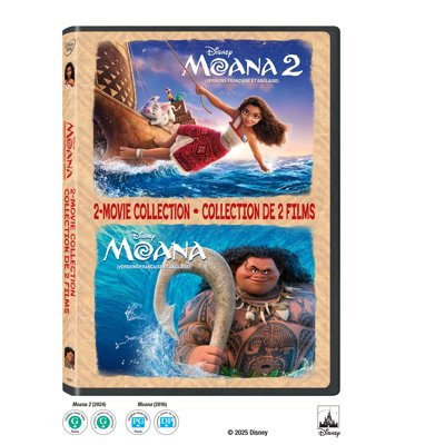 Moana/Moana 2 Movie Collection (2025) (DVD) , Family, Disney