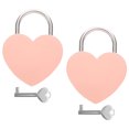 thumbnail image 2 of Shisuyan 2 Sets Love Locks Suitcase Padlocks Heart Shaped Luggage Padlock for Decor, 2 of 9