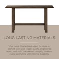 thumbnail image 2 of Maven Lane Hera Table Console Moderne en Bois, Fini Brun Vieilli, 2 of 6