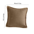 thumbnail image 3 of Fridja Coffee Couch Pillow Covers 18x18 Inch, Soft Solid Color Retro Decorative Square Lightweight Practical Throw Pillow Covers Farmhouse for Sofa Living Room Bed, 3 of 6
