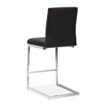 thumbnail image 2 of Topline Home Furnishings Black Leather Floating Counter-height Chair, 2 of 4