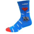 thumbnail image 1 of Hot Sox Kids Elephant Heart Balloon Crew Socks, ML, Turquiose, 1 of 1