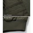 thumbnail image 3 of Men‘s Cotton Lightweight Multi Pockets Zip Front Stand Collar Military Jackets Windbreaker, 3 of 7