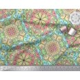thumbnail image 2 of Soimoi Rayon Fabric Mandala Kaleidoscope Print Fabric by The Yard 56 Inch Wide, 2 of 3