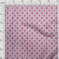 thumbnail image 2 of oneOone Cotton Poplin Fabric Diamond & Swirl Ikat Decor Fabric Printed BTY 56 Inch Wide, 2 of 4