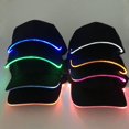 thumbnail image 2 of Fashion Unisex Solid Color LED Luminous Baseball Hat Christmas Party Peaked Cap, 2 of 10