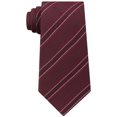 thumbnail image 1 of Kenneth Cole Mens Classic Stripe Self-tied Necktie, Red, One Size, 1 of 1
