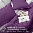 thumbnail image 3 of Bare Home Goose Down Alternative Comforter Set - 2 Piece Set - Twin/Twin XL, Plum, 3 of 7