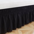 thumbnail image 2 of Solid Color Elastic Bed Skirt Wrinkle Free Dust Ruffle for Twin Queen King US Size, 2 of 4