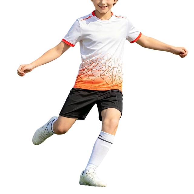LUOGENLI Football Competition Training Team Football Children's Sports (White Size 16-17 Years)
