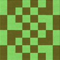 thumbnail image 1 of Ahgly Company Tapis d'Intérieur Lavable en Machine Carré Transitionnel Chêne Brun, 4 Pieds Carré, 1 of 7
