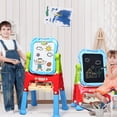thumbnail image 3 of Costway Height Adjustable Kids Art Easel Magnetic Double Sided Board w/ Accessories Blue, 3 of 10
