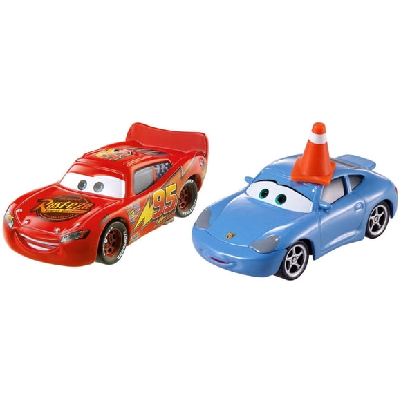 Disney/Pixar Cars Sally with Cone & Lightning McQueen Die-Cast Vehicle 2-Pack