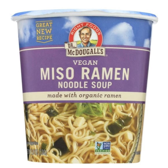 Dr Mcdougall’s – Miso Ramen Noodle Soup, 1.9 Oz