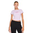 thumbnail image 1 of No Boundaries Women's Rib Baby Tee, 1 of 6